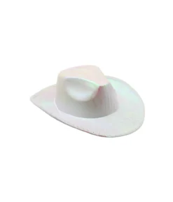 Pearl White LED Cowboy Hat