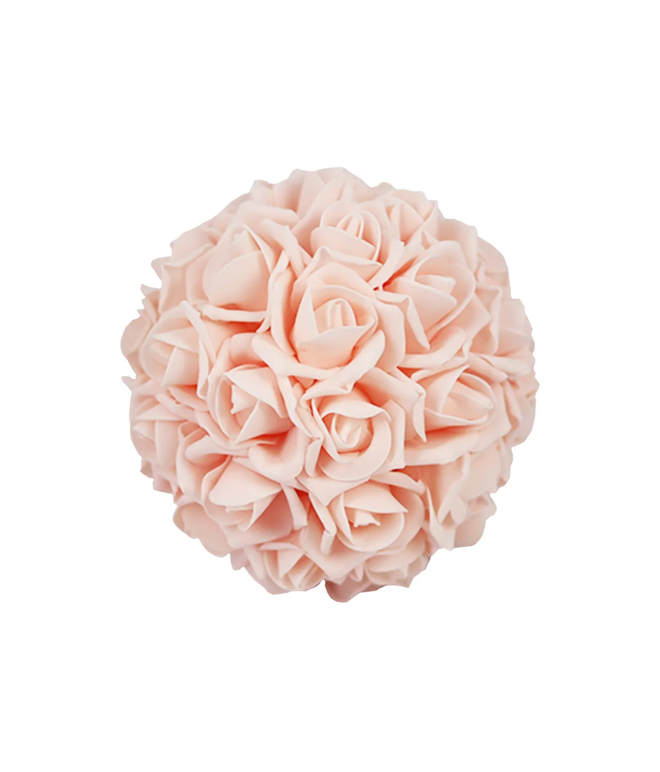 Pink Artificial Craft Rose Ball 18cm