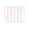 Pink Bead Necklaces 78cm 6pk