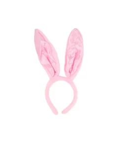 Pink Bunny Ears Plush Headband