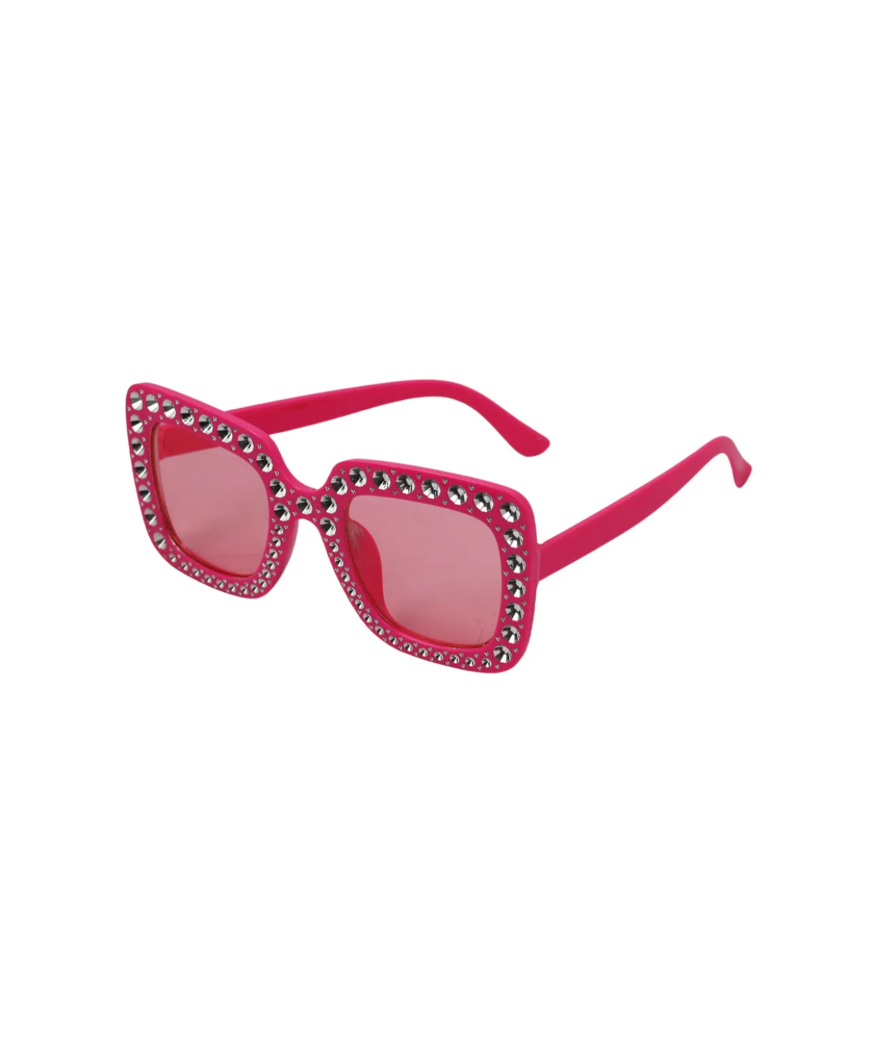 Pink Diamante Party Glasses