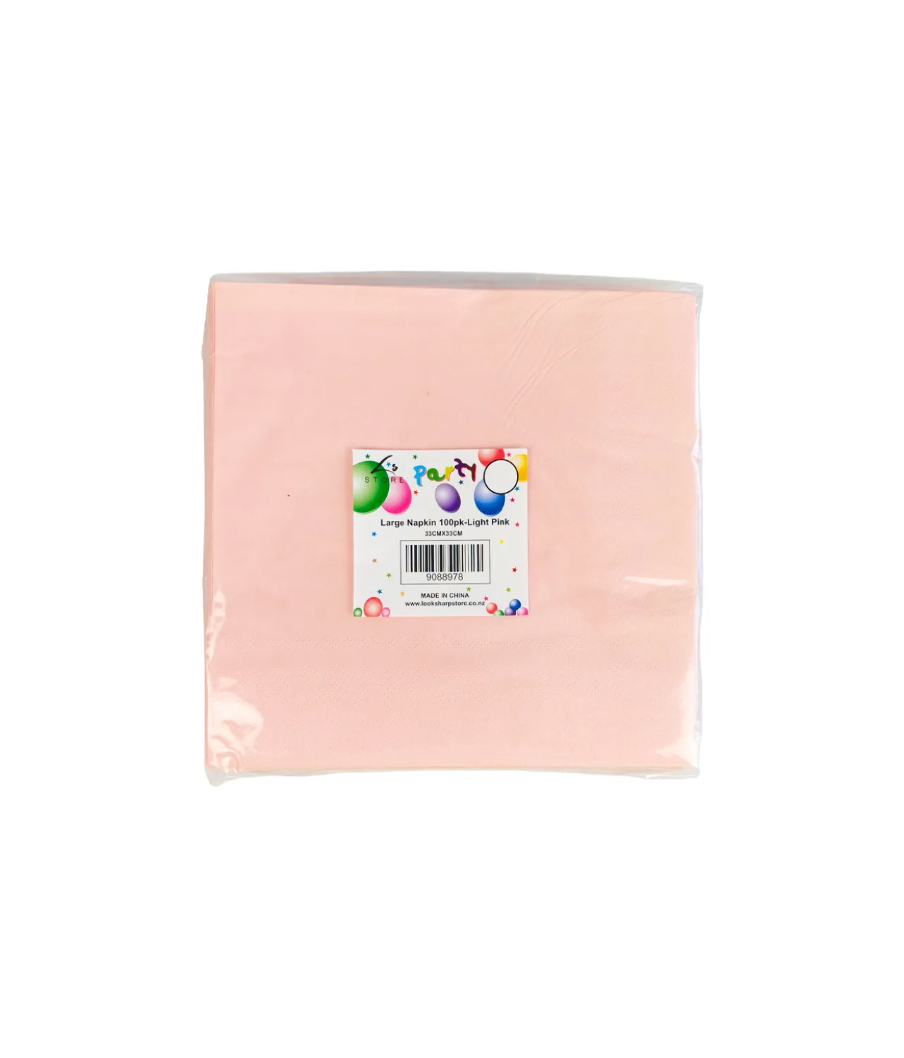 Pink Large Napkin 100pc 33x33cm