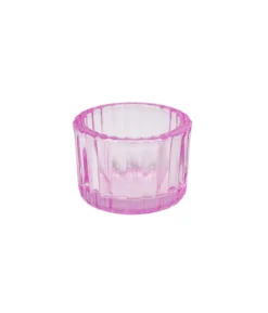 Pink Mini Colored Glass Candle Cup 5.5 x 3.7cm 1pc