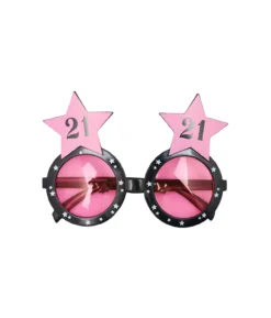 21 Pink Party Glasses