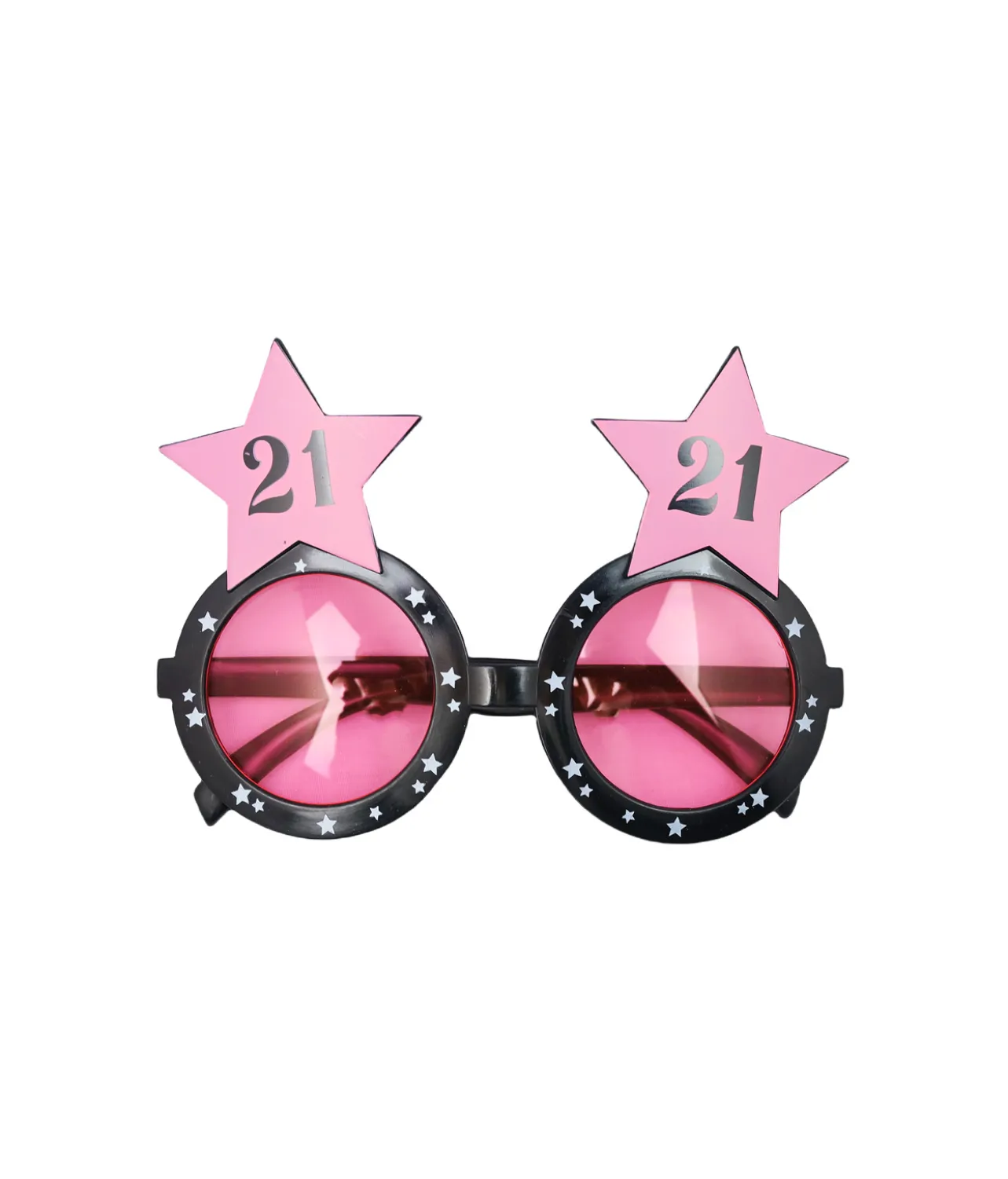 21 Pink Party Glasses