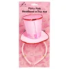 Pink Party Headband with Top Hat