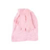Pink Polyester Beanie & Fingerless Glove Set