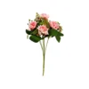 Pink Rose Bunch 7 Head 32cm
