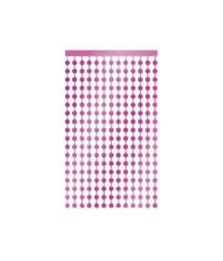 Pink Round Foil Backdrop 1x2m