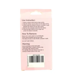 Pink Round Press On Nails 24pc