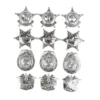 Plastic Cowboy Badge 7 x 5.5 cm 12pk