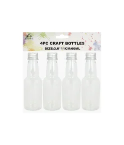 Plastic Craft Bottles 60ml 4pk