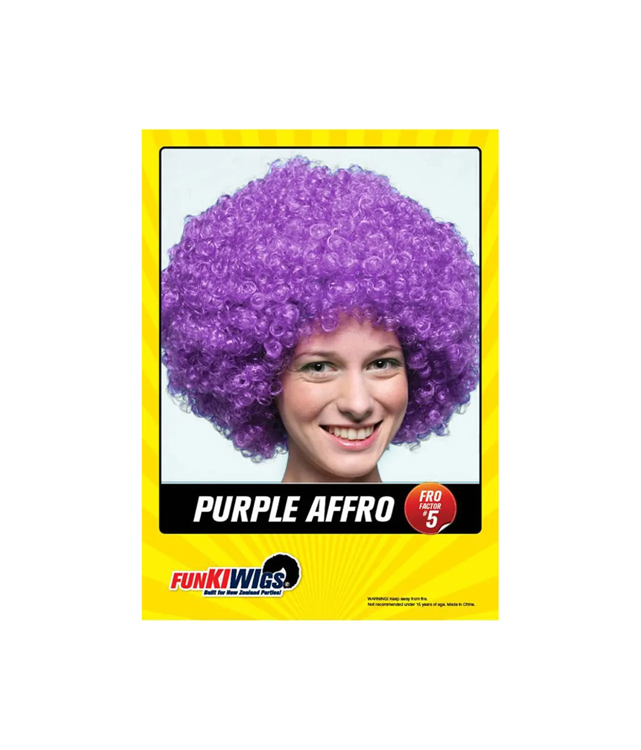 Purple Afro Fro Factor 5