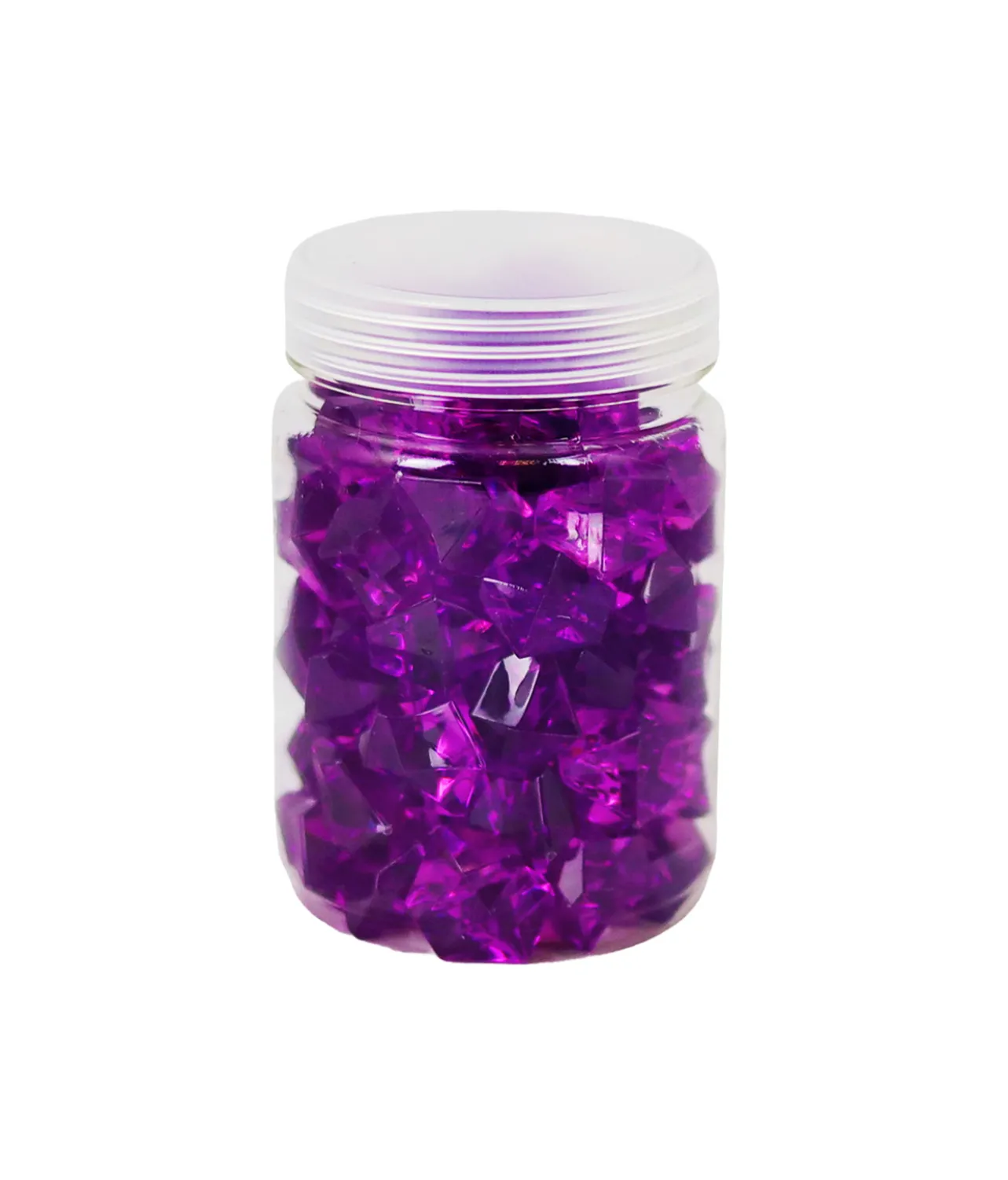 Purple Big Crystal Plastic Stone 160g