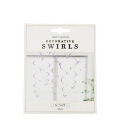 Purple Decorative Swirls 12pk