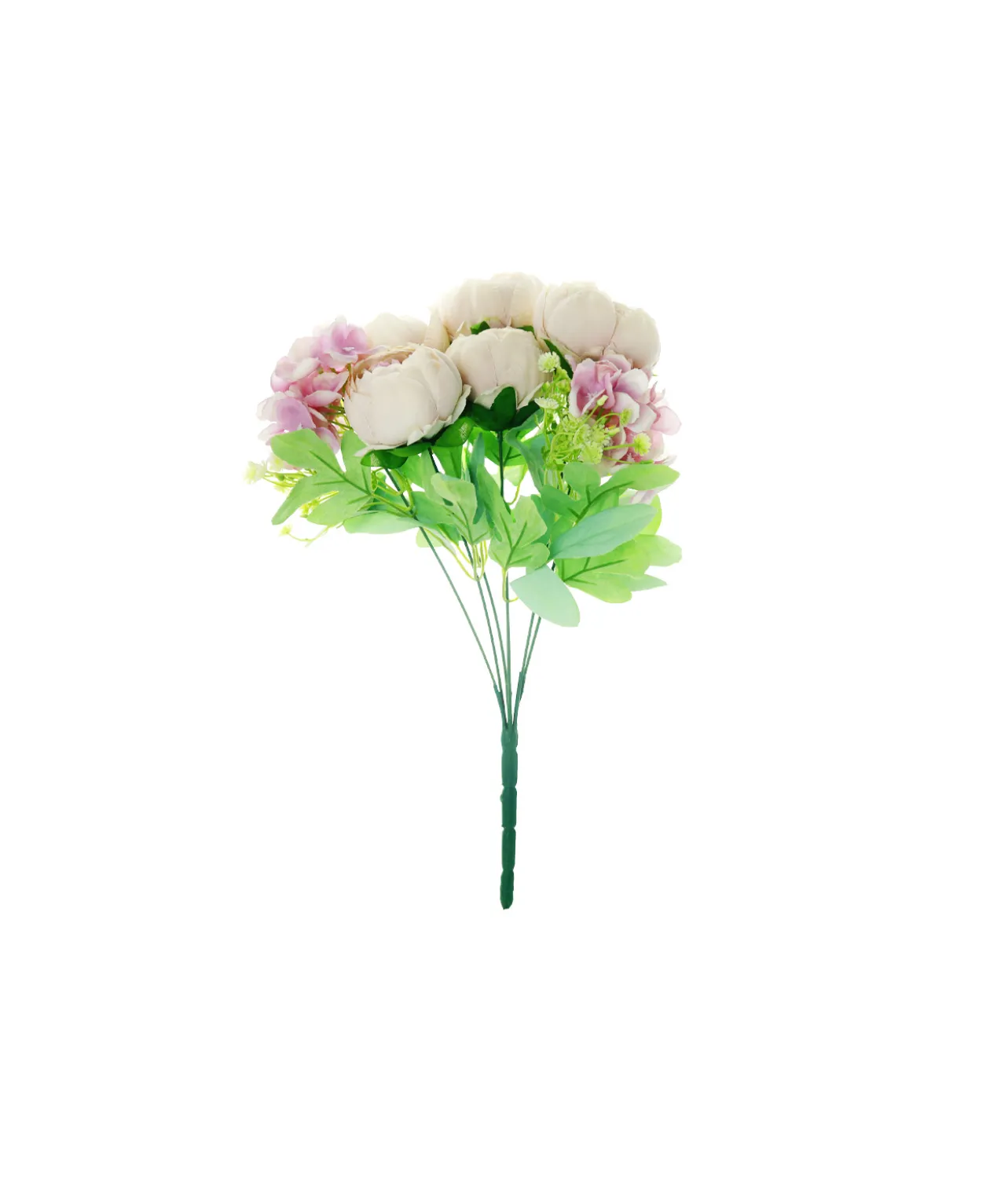 Purple Peony 5 Head Bunch 40cm