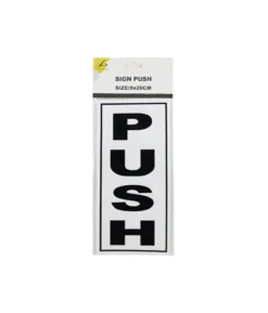 Push Sign 9x20cm