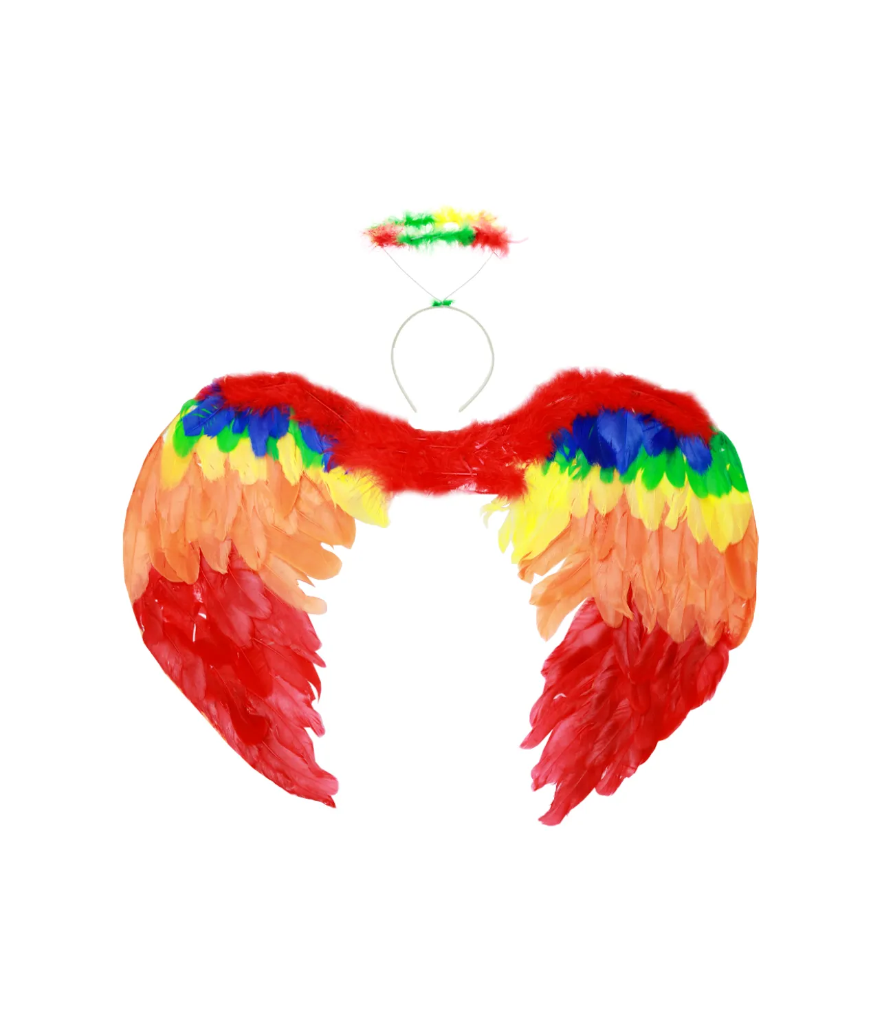 Rainbow Angel Wings & Headband 80cm