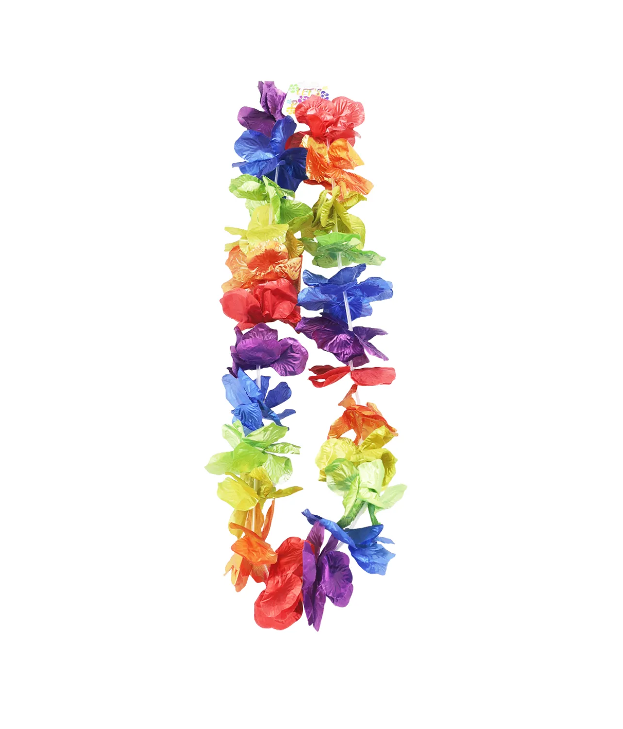 Rainbow Metallic Flower Lei