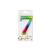 Rainbow Metallic Number Candle 7