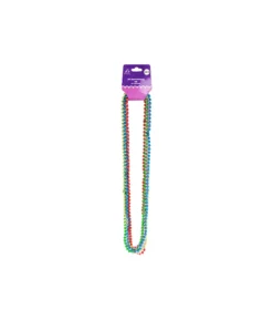 Rainbow Mix Bead Necklaces 78cm 6pk