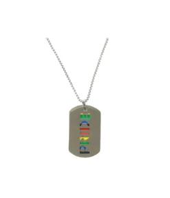 Rainbow Pride Metal Dog Tag