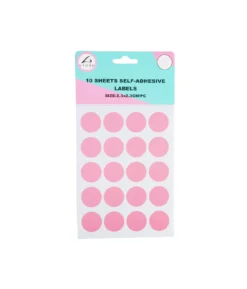 Rectangle Color Self Adhesive Labels Assorted 2.3 x 2.3cm 200pc