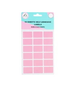 Rectangle Color Self Adhesive Labels Assorted 3.2 x 2.1cm 180pc