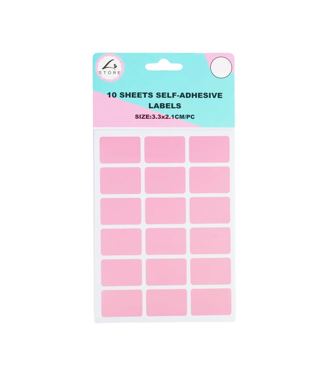 Rectangle Color Self Adhesive Labels Assorted 3.2 x 2.1cm 180pc