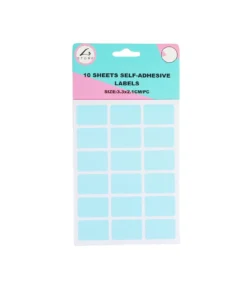 Rectangle Color Self Adhesive Labels Assorted 3.2 x 2.1cm 180pc