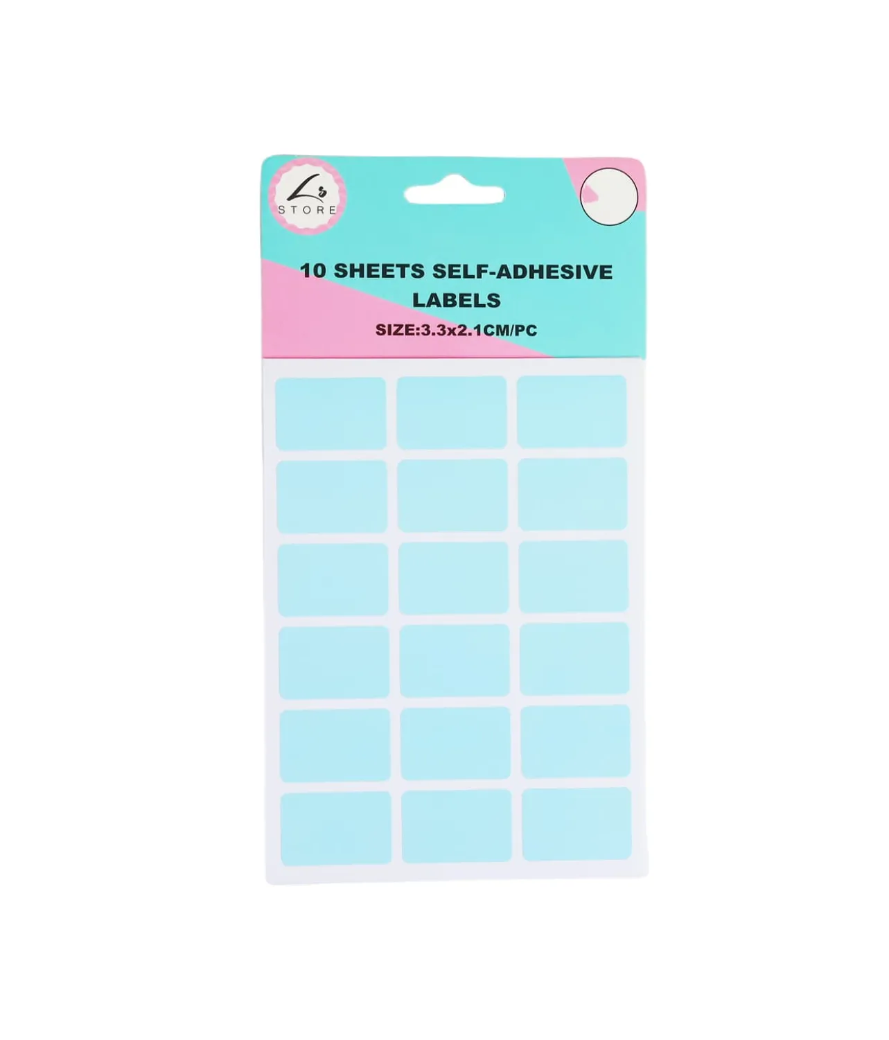 Rectangle Color Self Adhesive Labels Assorted 3.2 x 2.1cm 180pc