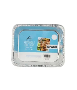 Rectangle Foil Tray 326 x 262 x 66mm 5 pk