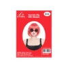Red Bob Wig With Glasses Set