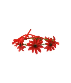 Red Daisy Flower Crown