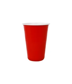 Red PP Plastic Cups 16oz 25pk