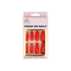 Red Press On Nails 24pc
