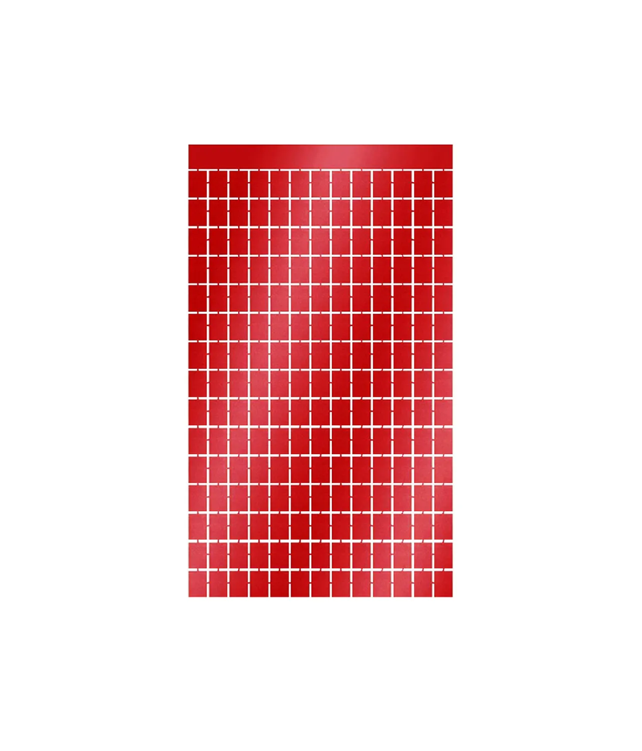 Red Square Foil Backdrop 1x2m