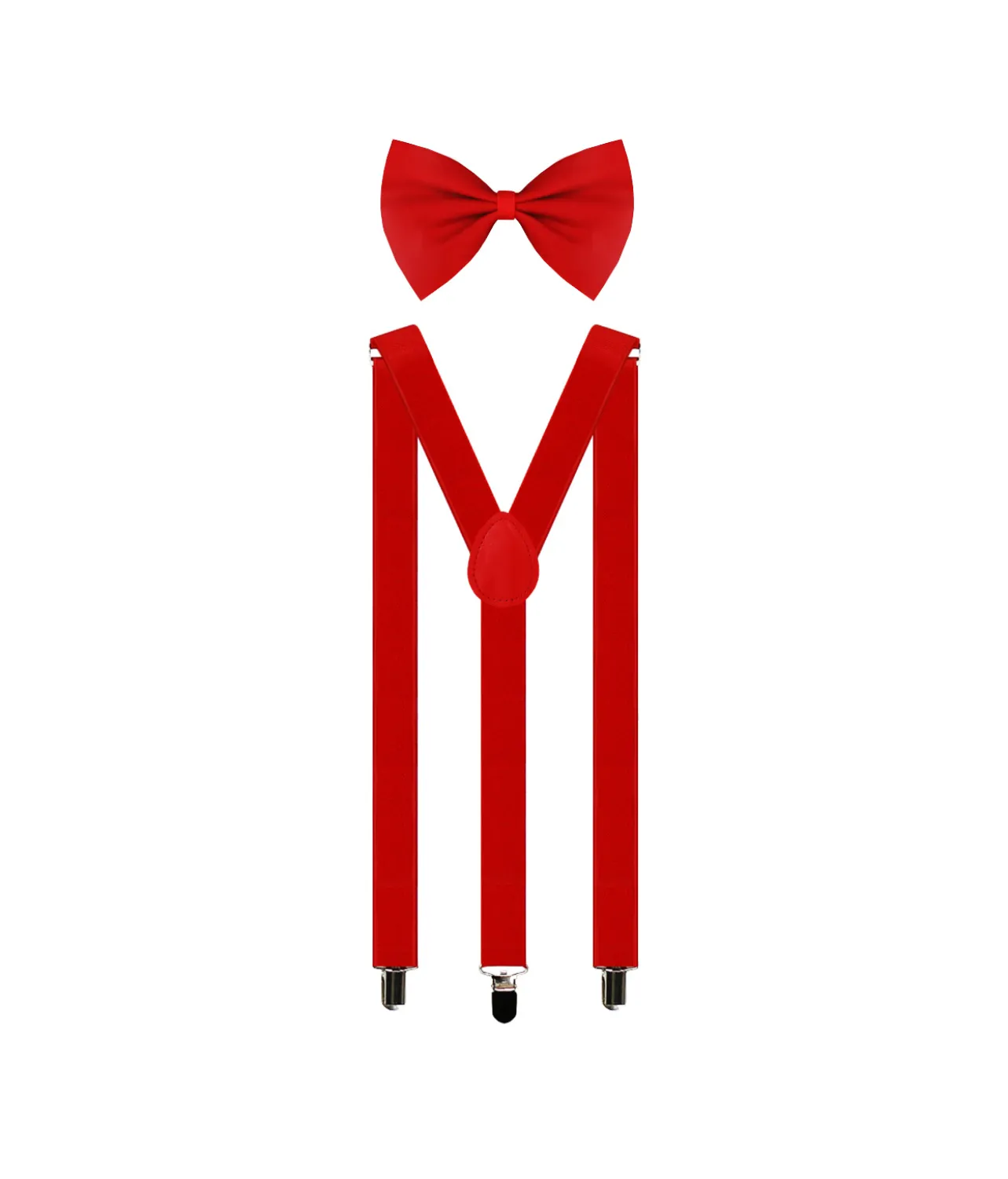Red Suspender and Bow Tie