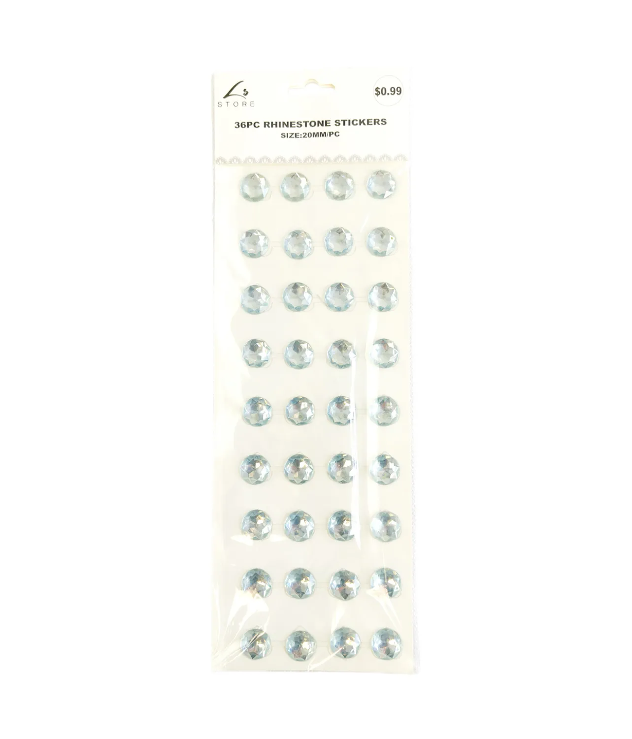 Rhinestones Stickers 20mm 36pc
