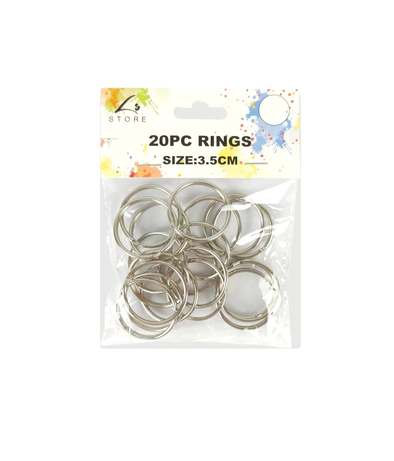 Rings 3.5cm 20pc