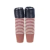 Ripple Double Wall Coffee Cups with Lid 24x12oz