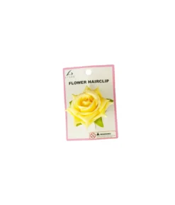 Rose Flower Hairclip Assorted 6cm