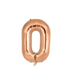 Rose Gold Alphabet Foil Balloon Letter O