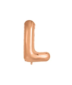 Rose Gold Alphabet Foil Balloon Letter L