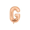 Rose Gold Alphabet Foil Balloon Letter G