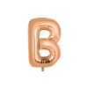Rose Gold Alphabet Foil Balloon Letter B
