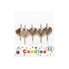 Rose Gold Diamond Heart Pick Candles 5pk