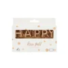 Rose Gold Foil Balloon Happy Birthday Pick Candles