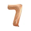 Rose Gold Foil Number Balloon 7