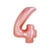 Rose Gold Holographic Foil Number Balloon 4